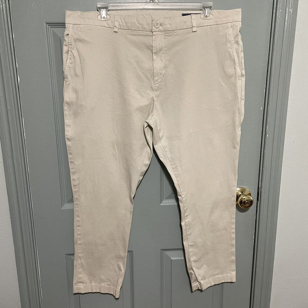 Vineyard Vines Pants Mens 40x30 White Slim Fit Flat Front Chino Trouser (41x27)